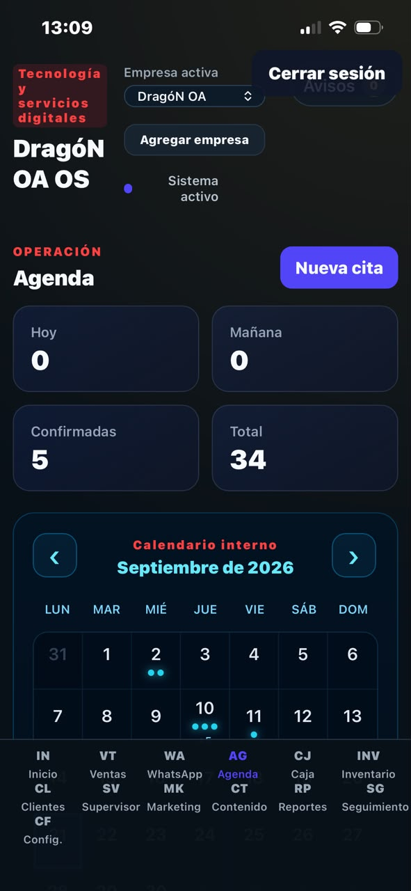 Agenda real de DragóN OA